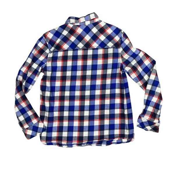 Dip Boys Fannel Plaid Button Down Size Large 12-14 - Picture 2 of 4